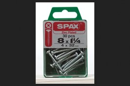 SPAX Multi-Material Screw 1-1/4&quot; Zinc Phillips/Square Multiple Material ... - $18.03