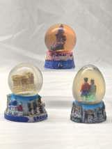 European Mediterranean Mini Souvenir Snow Globes - Greece Italy - Lot Of 3 - $9.98