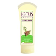 Lotus Herbals Tea Tree Y Canela Anti Acné Antibrillos Limpieza Facial 80G Piel - £12.50 GBP