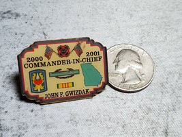 VFW Veterans of Foreign Wars Georgia Pin Commander In Chief 2000 2001 - £5.41 GBP