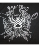 DISCONTINUED SERGEANT AUDIE MURPHY SAMC S.A.M.C BLACK SHIRT LARGE - $22.17