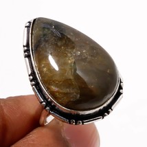 Blue Fire Labradorite Gemstone Handmade Fashion Ring Jewelry 7.75&quot; SA 6537 - £4.73 GBP