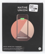 Native Union Dock Wireless Charger – Genuine Italian Leather Sealed HTF - $9.89