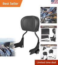 Detachable Upright Passenger Backrest Sissy Bar With Back Rest Pad Road ... - $130.50