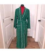 Heidi Carey Women’s size M Medium French Terry Robe Scalloping Emerald G... - $2,699.39 MXN