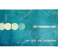 1971 Ford Motor Co Passenger Cars Car Care &amp; Operation Manual Vintage F12 - $19.99
