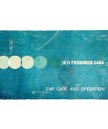 1971 Ford Motor Co Passenger Cars Car Care &amp; Operation Manual Vintage F12 - $19.99