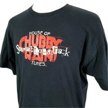 House of Tunes Support Local Rock T-Shirt XL Chubby Rain Black Cotton Sp... - $13.99