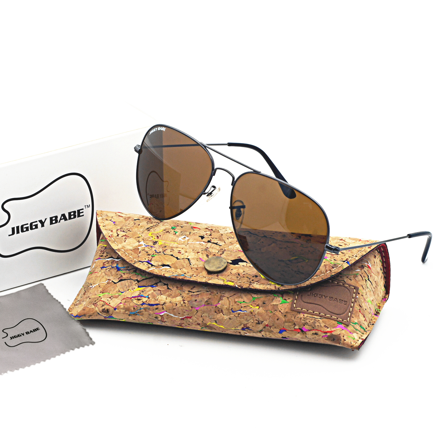 Top Brand Name Aviator Sunglasses Polarized Driving Retro 3025 Large Metal Brown