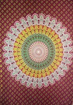 Traditional Jaipur Mandala Wall Sticker, Indian Wall Decor, Hippie Tapestries, B - £12.72 GBP