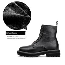 Star same leather waterproof Martin boots women&#39;s tide new wild winter plus velv - £62.03 GBP