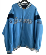 VTG 90s Unique Sports Generation Los Angeles Lakers Jacket Fleece Royal ... - $2,261.86 MXN