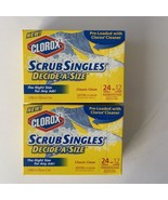2 Clorox Scrub Singles Decide A Size Classic Clean 24 Small Or 12 Large - £78.30 GBP