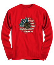 Independence Day LS-TShirt America Sunflower Red-LS-Tee  - £18.75 GBP