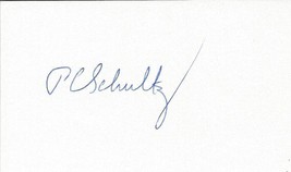 Peter Schultz Signed 3x5 Index Card Inventor Optical Fiber - £23.35 GBP