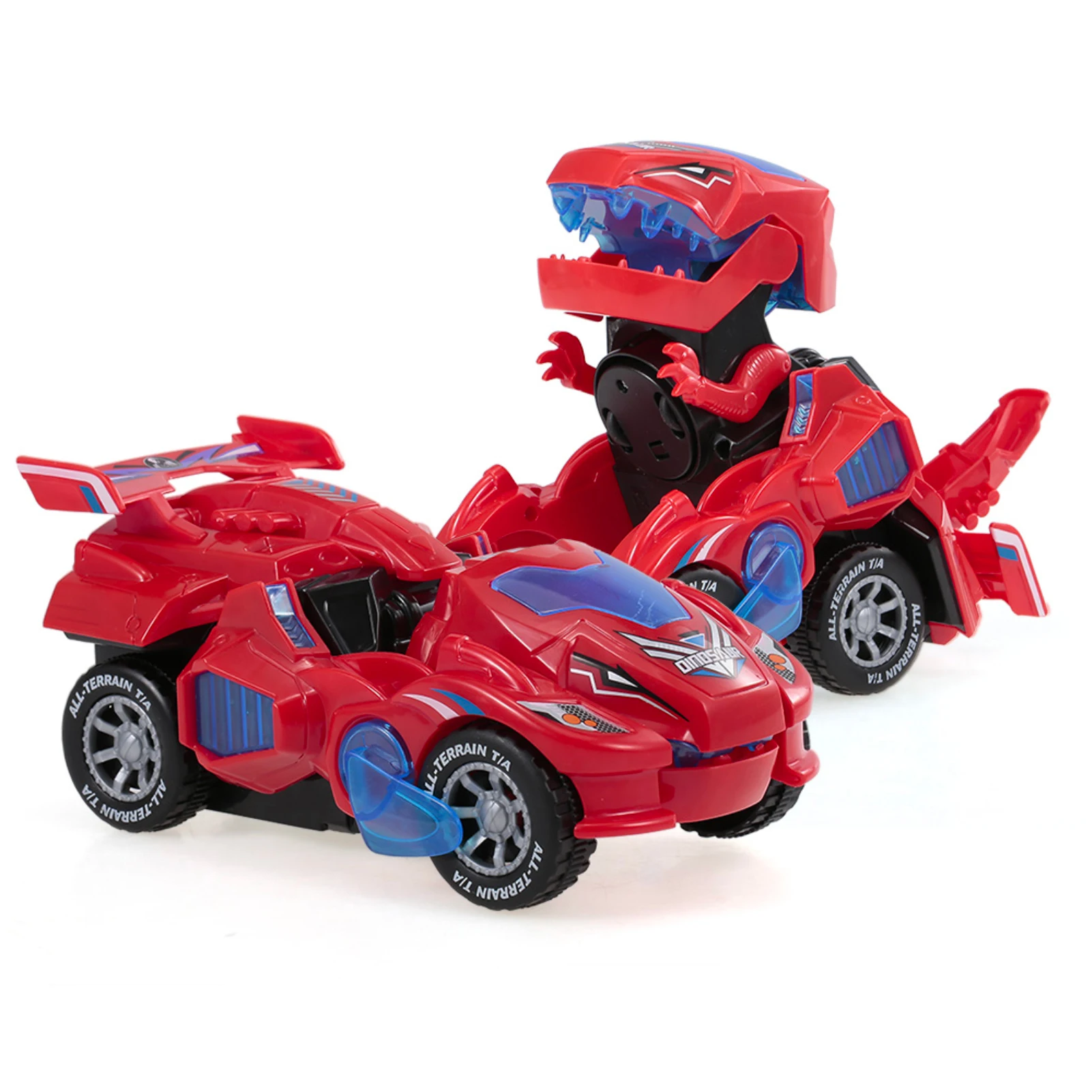 GOOLRC Dinosaur Cars Dinosaur Car Toys Transformable Dinosaur Pull Back Car Toy - £19.89 GBP