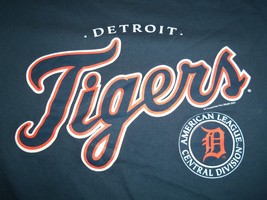 Vintage 2004 Blue Lee Sport MLB Detroit Tigers Baseball  T Shirt Adult L... - £19.57 GBP
