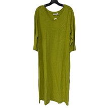 MASAI COPENHAGEN Nadin L/S Knit Maxi Dress In Lentil Sprout Size Large New - $658.61 MXN