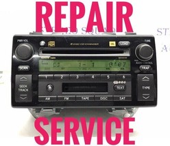 REPAIR SERVICE 2002-2007 Toyota Camry Radio 6 Disc CD player - £105.54 GBP