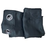 2 Set 34”x 54” Blackout Thermal Grommets Window Curtain Panel Black - $14.26