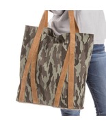 Camo Printed Tote Bag with Leather Straps - $1,002.78 MXN