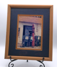 Vintage Signed Gulf Oil Gas Station Professional Framed Photograph Texas... - £32.87 GBP