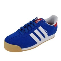  adidas Originals SAMOA D74609 Athletic Blue Mens Shoes Suede Sneakers SZ 8.5 - £80.42 GBP