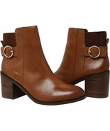 New Womens ALDO &quot;Rosaldee&quot; Cognac Leather Ankle Boots sz 7.5M Retails $130 - £53.48 GBP