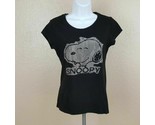 Peanuts Girl&#39;s T-shirt Size Medium 7/9 Slots Bejeweled TO8 - $7.42