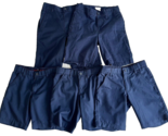French Toast &amp; Amazon Boys School Uniform Shorts Navy Blue Size 8 Lot of 5 - £22.40 GBP