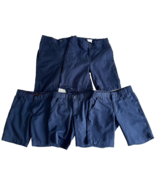 French Toast &amp; Amazon Boys School Uniform Shorts Navy Blue Size 8 Lot of 5 - £22.35 GBP