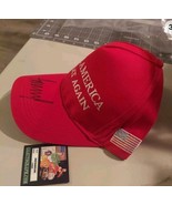 PRESIDENT DONALD TRUMP SIGNED AUTOGRAPH HAT MAKE AMERICA GREAT AGAIN MAGA COA - $354.13