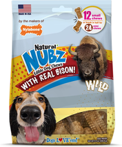 Wild Natural Dog Chew Treats, Bison Flavor - Made in USA - $47.04