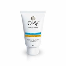 2 X Olay Natural White Instant Glowing Fairness Cream With UV Protection - 40 gm - $20.45