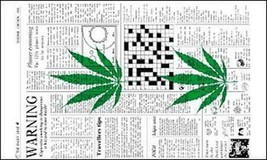 Newspaper Warning Pot Leafs 3 X 5 Flag 3x5 Decor Advertising FL459 Marijuana - £6.03 GBP