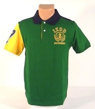Izod Green &amp; Blue Short Sleeve Polo Shirt Youth Boys Large L NWT - £26.15 GBP