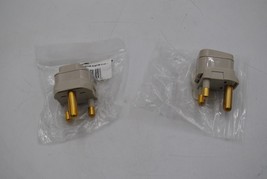 lot of 2 South Africa Plug Adapter Thick 3 Prong Type M outlet US To S. ... - $15.85