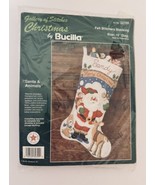 Bucilla Gallery Of Stitches Felt Christmas Stocking Kit Santa &amp; Animals ... - $24.63