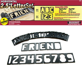 2201 Horizontal Character Template Set 2.5In (41 Piece) Router for Sign Making - £14.82 GBP