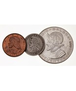 Lot De 3 Pièces Panama 1953 (1/10 Balboa, 1/2 Balboa, 1 Cent) En État XF... - $93.34 CAD