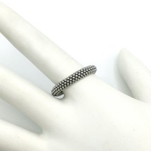 KNOBBY 925 sterling silver ring - size 8 8.25 - textured band made in It... - $25.00