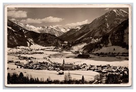 RPPC Birdseye VIew Oberstdorf Germany Allgäu Region Bavarian Alps Postcard P28 - £3.07 GBP