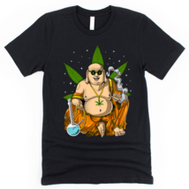 Buddha Hippie Stoner Weed Cannabis Zen Meditation Unisex T-Shirt - £20.93 GBP