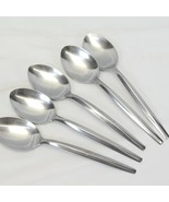 Ekco Stainless EKS36 Oval Soup Spoons 7-1/8&quot; Stainless Lot of 5 - $222.40 MXN