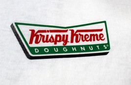 Krispy Kreme Donut T Shirt Tee Doughnuts Logo Graphic White  XL 100% Cotton Y2K - £16.03 GBP