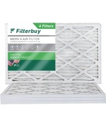 Filterbuy 16X25X1 Air Filter Merv 8, Actual Size: 15.50 X 24.50 X 0.75 I... - $41.99