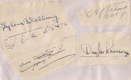 Sylvia Welling 1930s Cabaret Movie Film Douglas Lawrence Cecil Dixon Hand Signed - £6.28 GBP