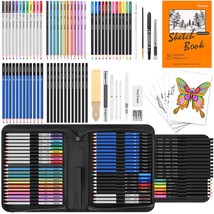 Art Supplies for Adults Kids, 81-Pack Pro Art Kit Drawing Pencils Set, D... - $27.71