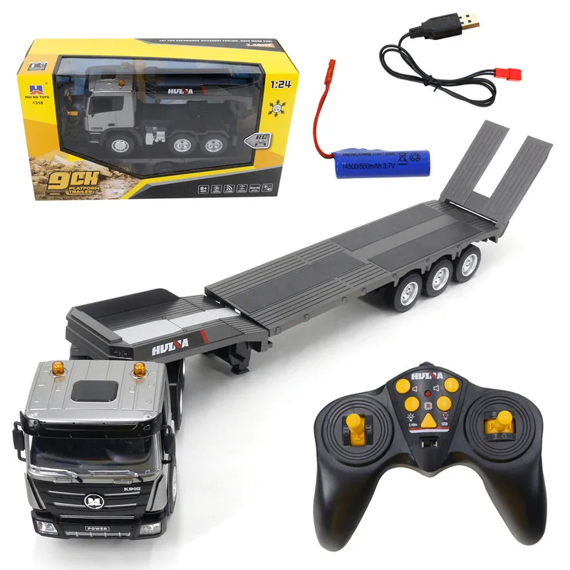 1:24 Huina New Simulation Nine-channel Remote Control Flat Trailer Light... - £64.60 GBP+