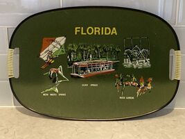 Vintage Florida Souvenir Tray Weeki Wachee Springs Cypress Busch Gardens - $29.28 CAD